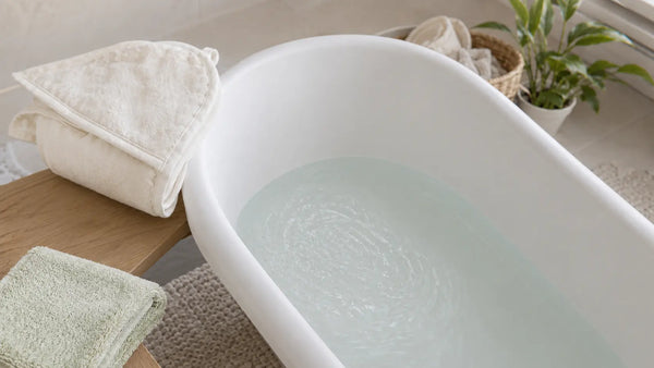 Eczéma du bébé : comprendre, apaiser, et le rôle discret de l'eau du bain