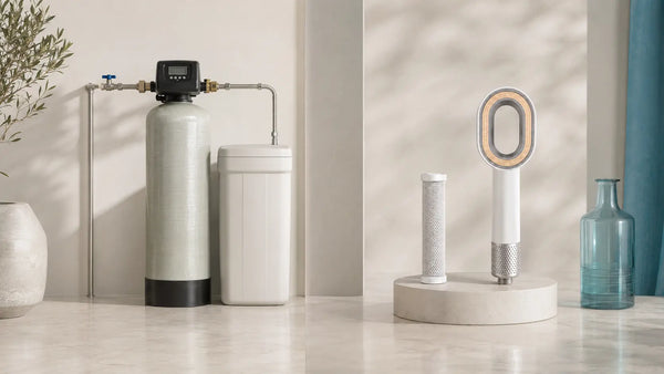 Adoucisseur d'eau ou pommeau filtrant : quelle différence et lequel choisir ?
