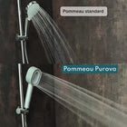 Coffret Purova - Douchette filtrante anti-calcaire, brosse et éponge